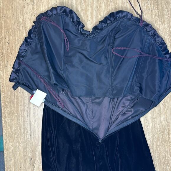 Vintage MIDI Mermaid Tulle Bottom Velvet Base Sequins - Picture 5 of 11